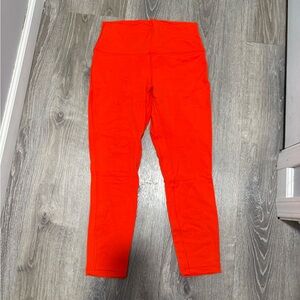 Orange Lululemon leggings